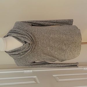 Gibson Gray Cowlneck long sleeve  sweater,  Size Small,  worn once, like new.